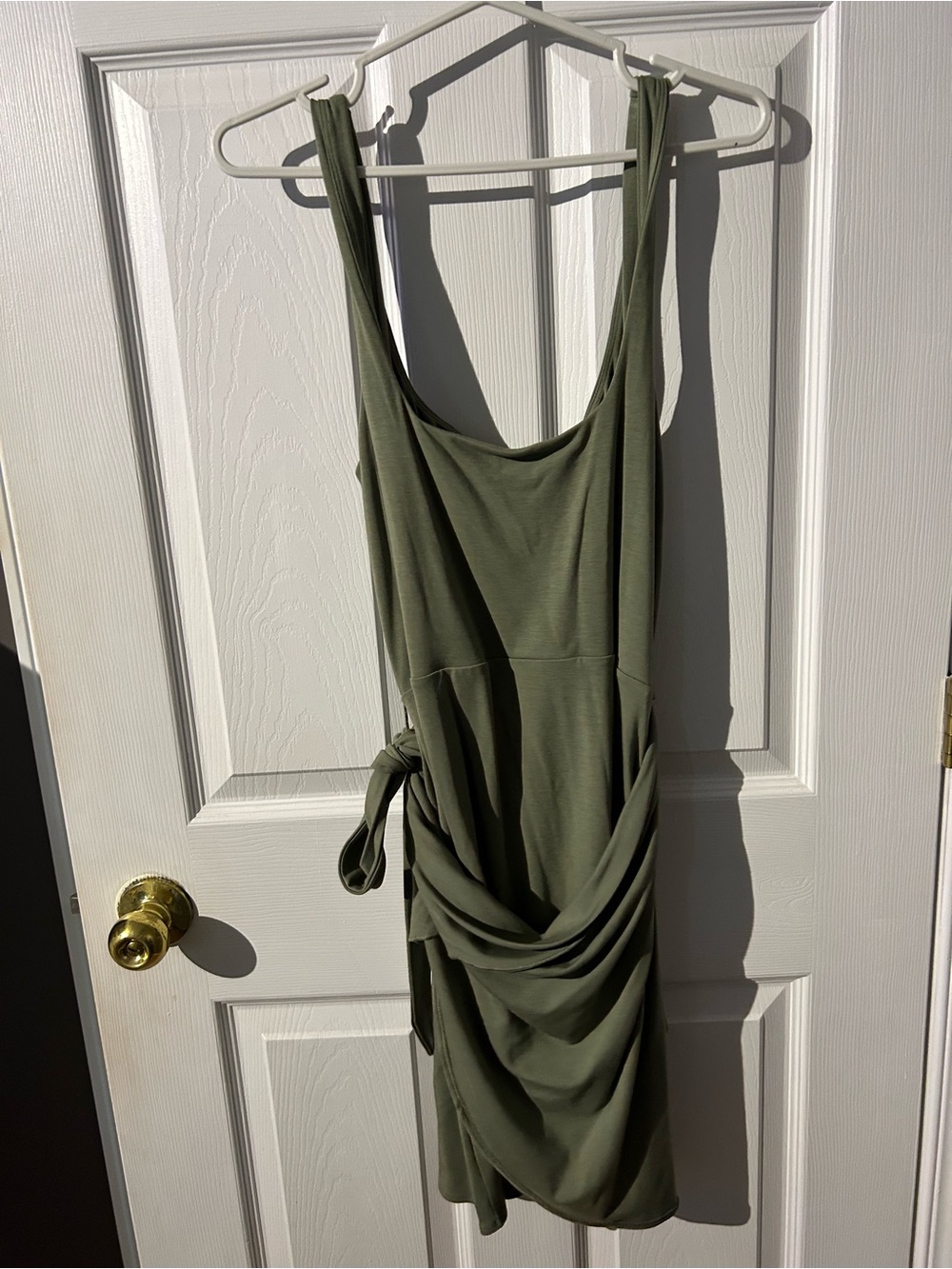 Artizia Wilfred Olive Green Sleeveless Wrap Dress - Unbranded